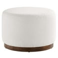 thumbnail image 2 of Modway Tilden Ottoman in Cloud White and Walnut, 2 of 8