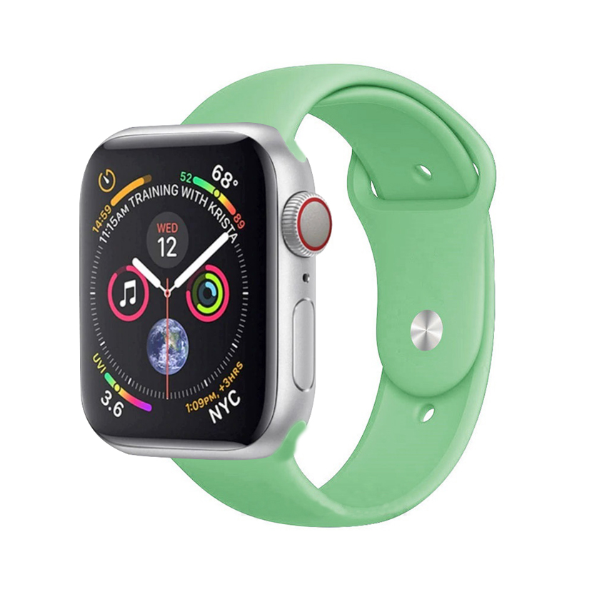 Watch Strap Silicone Sports Band Bracelet M L Size For Apple Iwatch Series 38mm 40mm Mint Green Walmart Canada