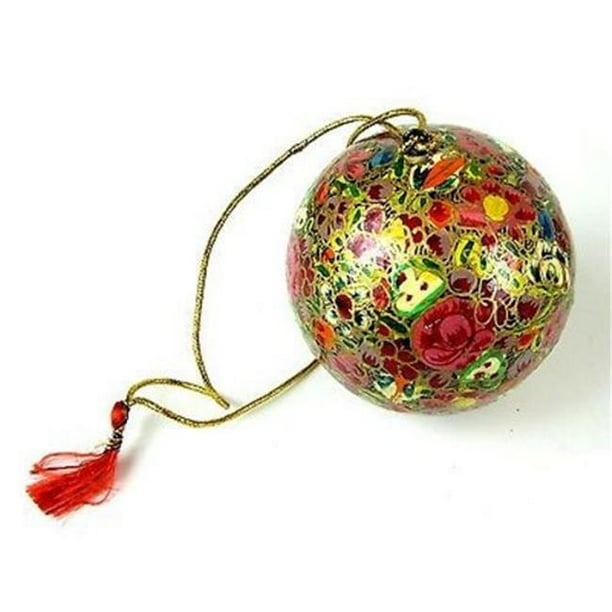 CFMH Papier Mache Ball Ornament lowers, 2. 5 inch