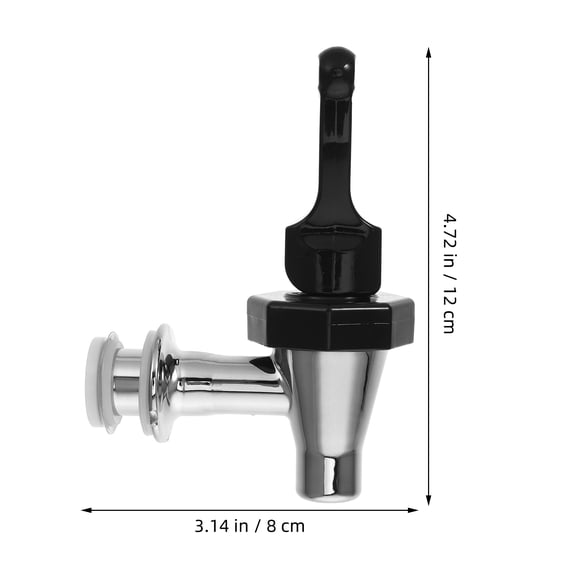 HEANUJJ Black Ceramic Water Dispenser Tap with PP Material, 1 Set Ideal for Gatherings and Home Use