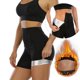 thumbnail image 1 of Pantalones cortos para mujer, pantalones cortos de cintura alta para mujer, pantalones para bajar de peso, ideales para adelgazar, fitness, correr, yoga, 1 of 5