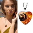 thumbnail image 3 of Up to 65% Off Solar System Planet Galaxy Glass Universe Heart shaped Pendant Necklace Necklace Rings Earring Jewelry on Clearance, 3 of 6