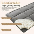 thumbnail image 4 of Floor Mattress Futon Mattress Grey Tatami Mat Shredded Memory Foam Filled Sleeping Pad, Foldable & Portable Roll Up Lounger Camping Bed for Kids and Adult,, 4 of 12