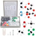 thumbnail image 1 of 126 Pcs Organic Chemistry Molecular Model Student and Teacher Kit, Molecular Model Set for Inorganic & Organic Chemistry - 63 Atoms & 62 Links & 1 Short Link Remover Tool, 1 of 7
