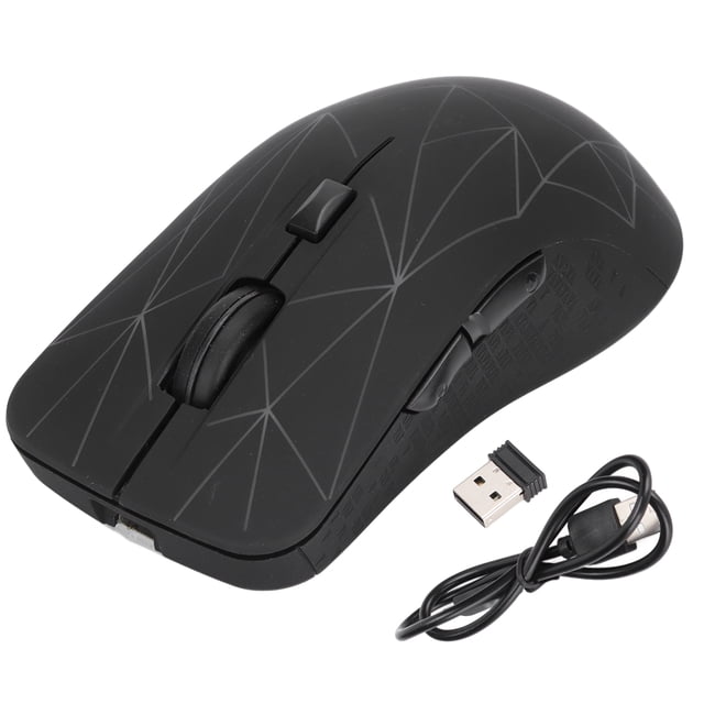 Ratón inalámbrico Recargable Diseño de modo dual Ratones USB 7 colores Luz de respiración Suministros de computadora