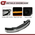 thumbnail image 4 of Luz de señal de giro LED del espejo izquierdo delantero para Kia Optima 2017-2020, luz de marcador lateral No. 87613D4000 Amarillo, 4 of 6
