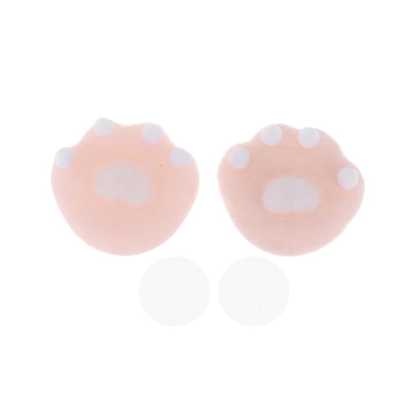 Accesorios para Cascos de Motocicleta Decoración Patas de Gato para Cascos de Motocicleta Bicicleta Esquí Pegatina de Peluche Rosa 2 Sets