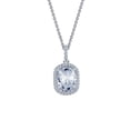 thumbnail image 4 of Lafonn Rhonda Faber Green Sterling Silver Platinum Plated Lassire Simulated Diamond Necklace (2.29 CTTW), 4 of 5