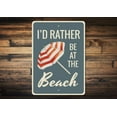 thumbnail image 1 of Beach Umbrella Novelty Decor, Metal Wall Sign - 10x14 Inches, 1 of 4