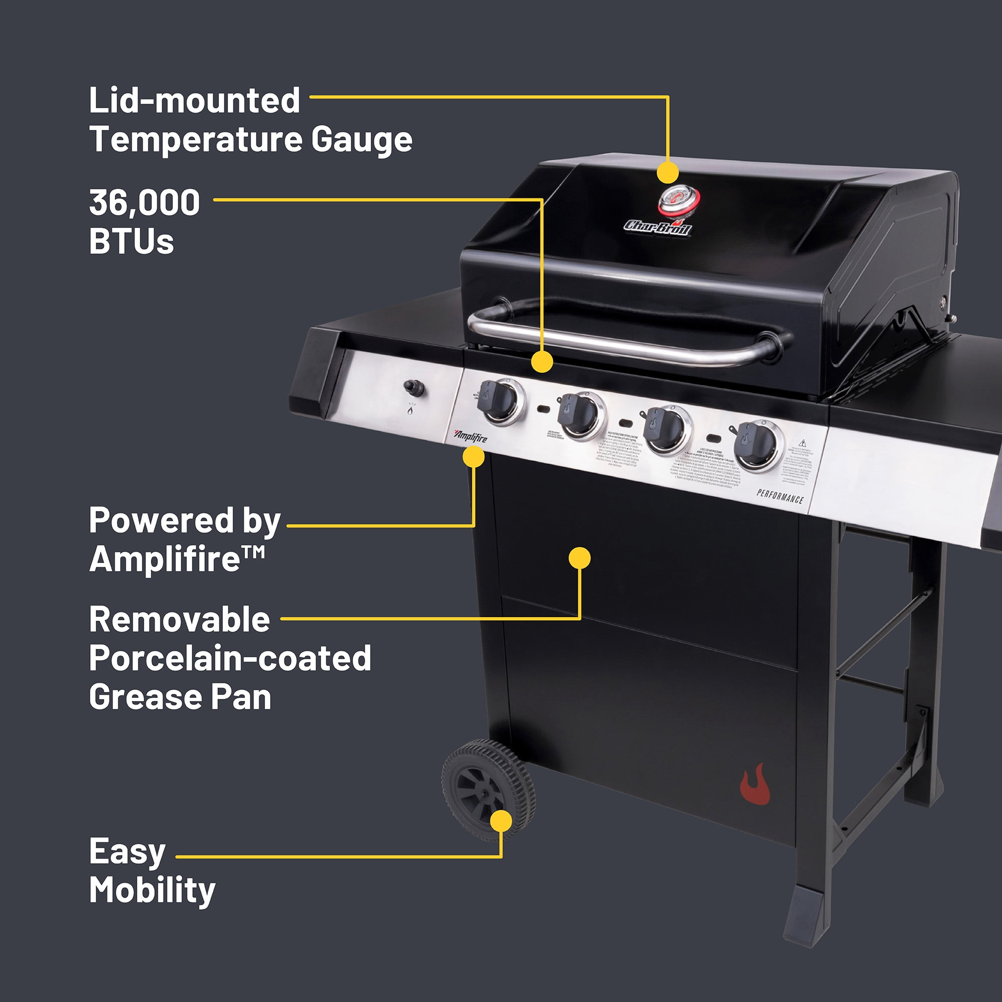 Charbroil® Performance Series™ Amplifire 4-Burner Gas Grill