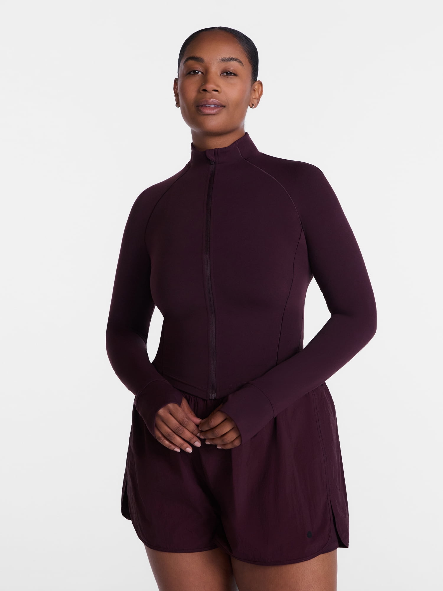 Avia Women's SoftSculpt Crop Jacket,Size XS-4X