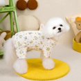 thumbnail image 4 of Winter Warm Cotton Pet Dog Clothes for SmallDogs Wrapped Belly Dog Jumpsuit Pajamas Chihuahua Puppy Cat Onesie Pijamas M, 4 of 5