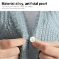 thumbnail image 2 of Shisuyan Boutons de Perles Perles Blanches 10 Pcs pour Chaussures et Jupes, 2 of 9