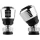 thumbnail image 1 of Multifunctional Tap Aerator 360 Degree Swivel Faucet Nozzle Filter Adjustable Kitchen Water Saving (2 Pcs), 1 of 5