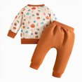 thumbnail image 5 of NOLDARES Toddler Infant Baby Boy Outfits Long Sleeve Crewneck Tee Casual Joggers Pants 2pcs Fall Winter Clothes Clothing Set(Brown,2-3 Y), 5 of 7