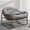 Brown powder coating + brown rattan + dark grey staple fabric, variant on Towallmark Oversized Papasan Rocking Egg Chair – Weather-Resistant, 450 lb Capacity, with Cushion for Patio, Garden, Balcony & Indoor Lounge, Dark Grey