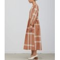 thumbnail image 3 of OVERFIT BUTTON DOWN PLAID MIDI DRESS, 3 of 5
