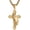 Gold, variant on Praying Hand Cross Necklace for Men Stainless Steel Retro Small Prayer Hands Pendant Christian Jewelry Gift
