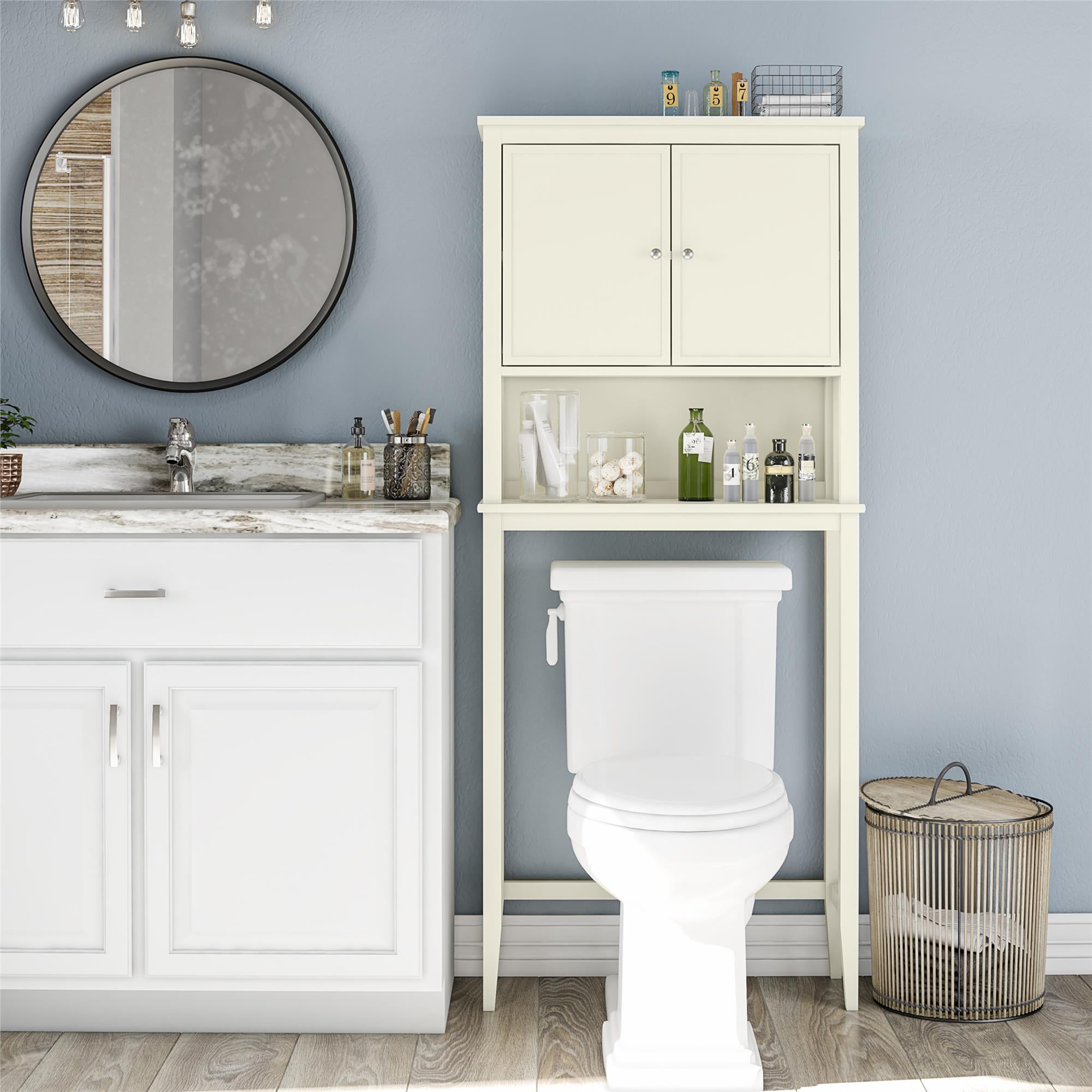 SystemBuild Franklin Over the Toilet Storage Soft White