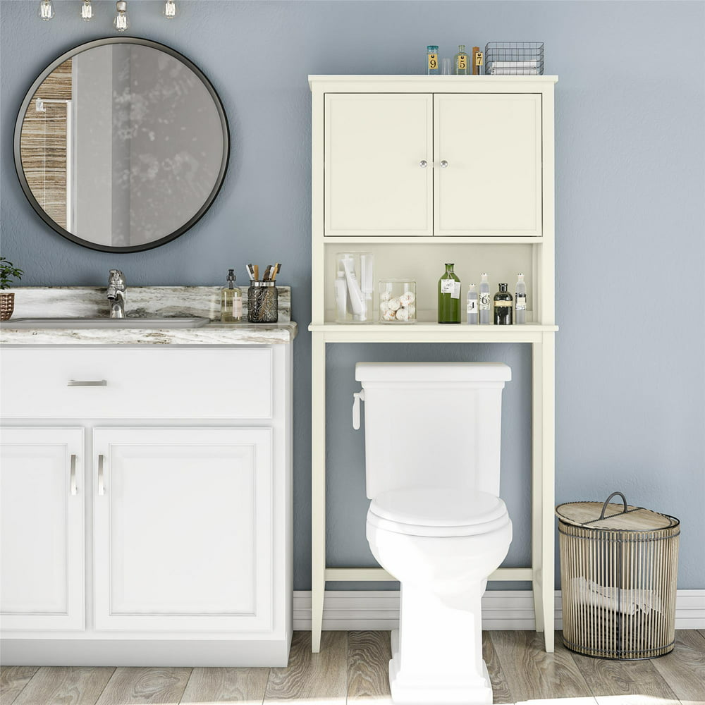 SystemBuild Franklin Over the Toilet Storage Cabinet, Soft White