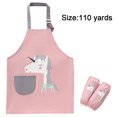 thumbnail image 2 of Tablier pour Enfants, Tabliers Imperméables avec Sangle Ajustable, Poche, Tabliers pour Bavette de Cuisine, 2 of 5