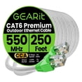 thumbnail image 1 of Cable de conexión Ethernet GearIt RJ45 Cat-6 76,2 m blanco para exteriores, 1 of 7