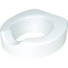 Carex Raised Toilet Seat with Quick Lock, Adds 4 in Height, White, 300 lb Limit