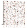 thumbnail image 2 of Flowers Birds Wall Art Painting on Canvas, Farmhouse Botanical Floral Branches Plants Canvas Art Home Prints Wall Art Framed Modern Artwork for Living Room Bedroom Wall Decor 12x12in, 2 of 9