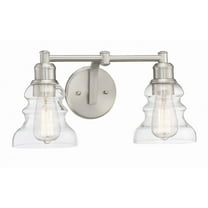 Minka Lavery Waterbury 9" High Brushed Nickel 2-Light Wall Sconce