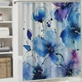 thumbnail image 6 of Creowell Watercolor Flower Shower Curtain with Hooks Flourishing Drawing with Soft Spring Colors in Retro Style Art Luxury Cloth Fabric Set for Home Dorm & Bathroom Decor White, 6 of 7