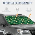 thumbnail image 4 of Wukai St Patrick's Day9 Car Front Windshield Sun Shade,Sun Visor Shield Block Automotive Interior Protector Blocks UV Rays-Medium, 4 of 6