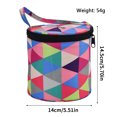 thumbnail image 2 of Organizador portátil con ganchos, ideal para suministros de costura y proyectos de bricolaje, regalo perfecto para mamá, bolsa de almacenamiento de hilo redonda para tejer y crochet, 2 of 6