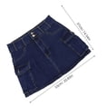 thumbnail image 2 of NUOLUX Falda Jeans Ajustada Para Mujer Con Baja Y Bolsillo Ideal Para Uso Casual, 2 of 6