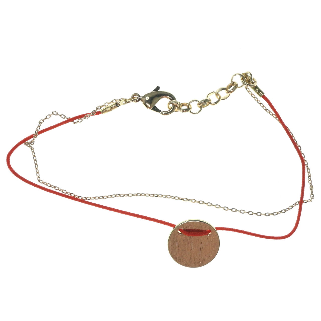 thin red string bracelet
