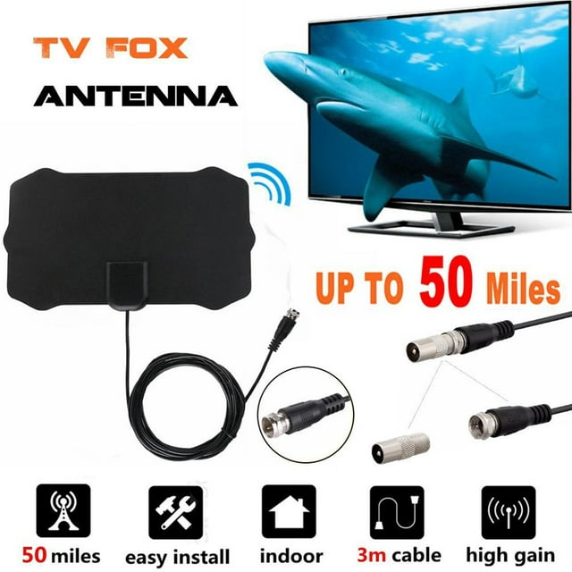 Antenne Tv Antenne Intérieure Antenne Numérique Antenne Tv Hd 4K Antenne de Réception à Distance Antenne pour Hdtv Antenne