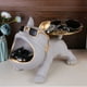 thumbnail image 4 of Arte De Bandeja De Mesa Bulldog Animal Figurilla Artesanal Resina Regalo de inauguración de la casa para amigos (Gris), 4 of 8