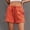 Orange, variant on Tbopshirt High Waisted Shorts Women's Fashion Solid Color Plus Size Rope Tie Shorts Yoga Sport Shorts