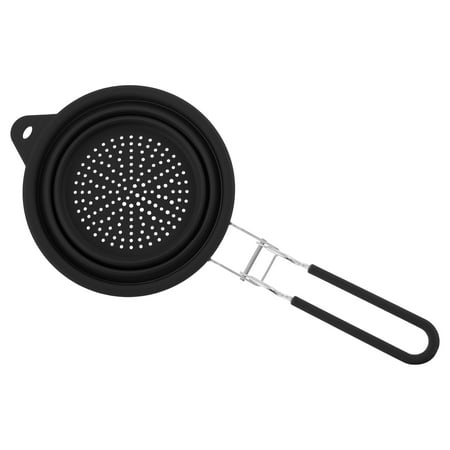 

AEVXKHI Silicone Collapsible Colander with Handle Heat Resistant Collapsible Colander Strainer Multipurpose Colander Strainer Dishwasher Safe Kitchen Colander for Home/RV Kitchens