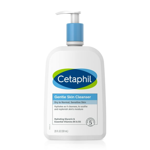 Cetaphil Face Wash, Hydrating Gentle Skin Cleanser for Dry to Normal