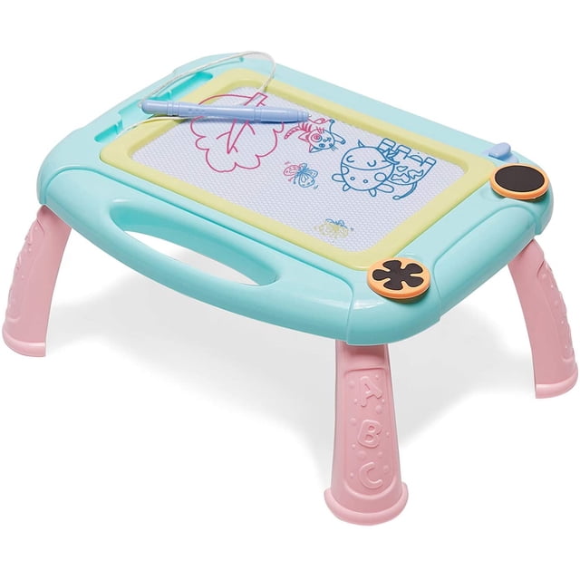 Joli Bloc à Dessin Magnétique pour Croquis à Gribouiller pour Tout-Petits Filles/garçons - Bleu