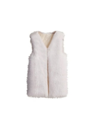 Fur vest white hot sale