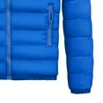 thumbnail image 5 of IYTR Mens Winter Jacket Solid Color Comfy Keep Warm Down Jacket with Pocket Long Sleeve Jacket Zipper Stand-Up Collar Blue L, 5 of 5