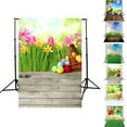 thumbnail image 2 of Coofit Photographie Fond Mignon Oeuf Coloré Photo Toile de Fond Studio Accessoire pour Pâques, 2 of 7