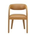 thumbnail image 5 of Side Dining Chair, Tan, Vegan Leather, Kitchen Cafe Bistro Hospitality Restaurant, Modern Contemporary HB35942, 5 of 10