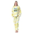 thumbnail image 6 of Despicable Me Minions Positive Vibes Tie Dye Womens Hooded Pajamas Jogger Set with Pockets Sleepwear Loungewear, 6 of 6