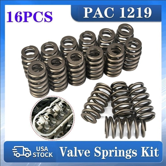 16 PCS Replace For PAC-1219 Drop-In Beehive Valve Spring Kit For all LS Engines