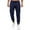 Navy, variant on TBWNWG Men's Casual Jogger Pants Elastic Waistband Solid Color Comfortable Running Sweatpants Lightweight Breathable Tapered Fit,Sizes 2XL