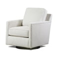 thumbnail image 4 of Fusion Furniture Hogan Cotton Transitional Fabric Swivel Glider Chair in Gray, 4 of 7
