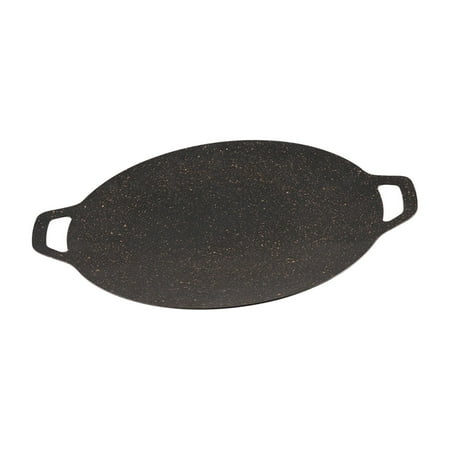 

Barbecue Plate Korean Style Multipurpose Frying Pan Durable Cookware with Handles Table Top BBQ for Cooking BBQ Restaurant Parties Indoor 38cm