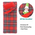 thumbnail image 4 of Ounissouiy Saco de dormir de muñeca de Navidad, decoración de fiesta de oficina, juego de edredón a cuadros, juguetes, ropa de cama bonita, Kits de decoración para fiestas, 4 of 6